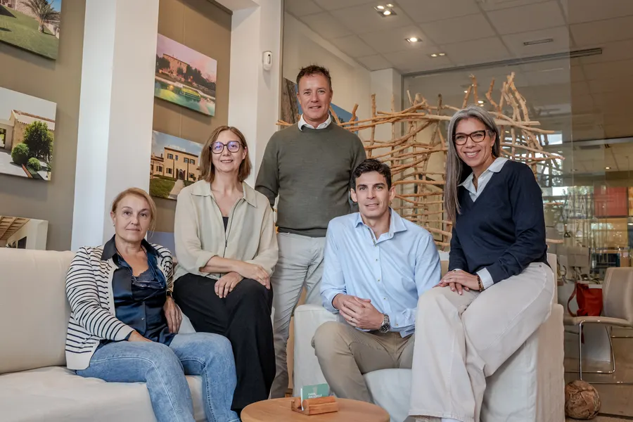 The Casal Mallorquí team in the office in Manacor