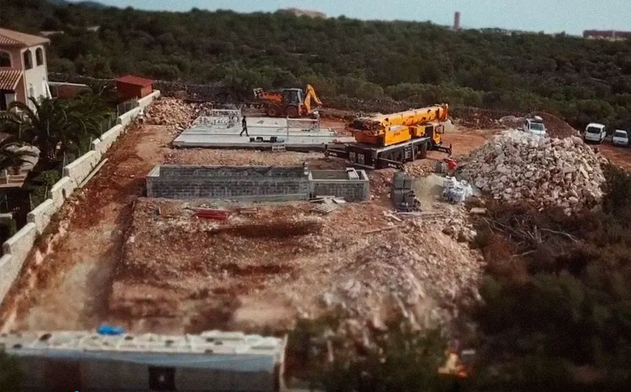 Building site of a new house in Mallorca